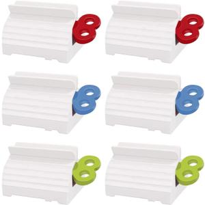 6 Pack Toothpaste Squeezer, Toothpaste Squeezer RollersToothpaste Tube Squeezers Clip Holder Stand Winder