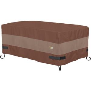 DUCKCOVERS Ultimate Waterproof 56 Inch Rectangular Fire Pit Cover, Outdoor Firepit Cover, 56"L x 38"W x 24"H