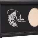 Wooden Urns for Human Ashes - Wood Cremation Urns Adult for Funeral, Burial or Home - Urns for Ashes Men Women - Decorative Urn for Ashes Male Female (Fishing, with Frame)