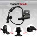 ABS Wheel Speed Sensor Front Right Replacement for Ford Fusion 2013-2019 for Lincoln MKZ 2013 2014 2015 2018 2019 ABS Sensor, Replaces ALS2596 JG9Z-2C204-A DG9Z-2C204-B