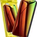 Fotbor Compatible with iPhone 17 Pro Max Privacy Screen Protector, 2 Pack Colorful Gradient Anti-Spy Anti-Blue Light 7H Hardness Private Film [Auto-Alignment Tray], No Peeling Shatterproof Bubble Free (Multi-Coloured)