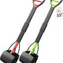 33" Pooper Scooper 2 Pack, XL Tall Handle No Touch Dog Pooper Scooper for Large Small Dogs, Durable Spring & Lightweight, Large Pooper Scooper for Dogs Heavy Duty, Portable Dog Poop Pick Up Tool
