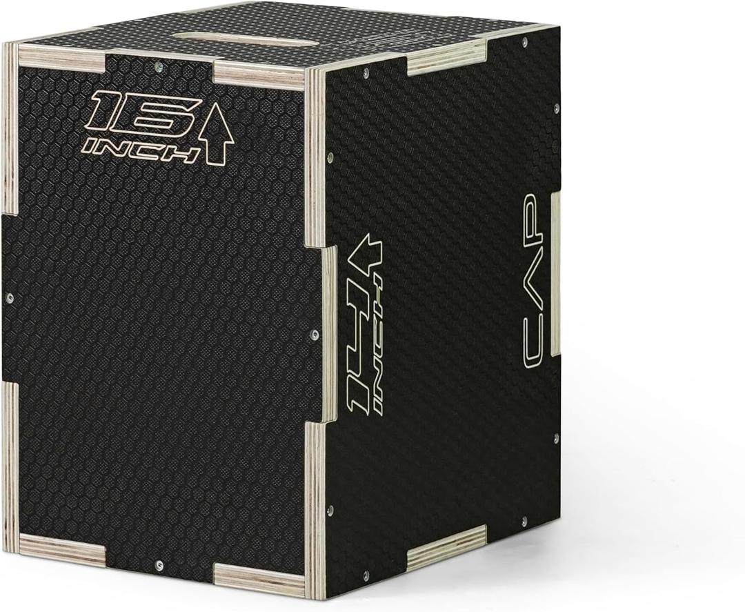 CAP Barbell 3-in-1 Plyometric Box | Multiple Styles and Sizes, 16in X 14in X 12in
