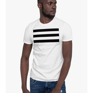 Black and White Stripes, T-Shirt, 3XL