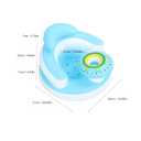Inflatable Baby Chair for Babies 3 Months and Up, Baby Support Seat Summer Toddler Chair for Sitting Up, Built in Air Pump Baby Floor Seat, Blue