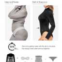 Popilush Long Sleeve Body Suits Womens Turtle Neck Bodysuits Full Body Shapewear Tummy Control Tops Spring Summer Outfits