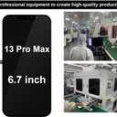 Fixerman for iPhone 13 Pro Max Screen Replacement 6.7 inch, 3D Touch LCD Display Digitizer Assembly with Repair Tools