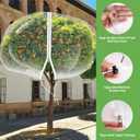 10'x14' Large Fruit Tree Netting for Squirrels and Birds with Drawstring, Insect Bird Netting Pest Barrier for Garden Protection (White)