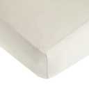 American Baby Company 100% Natural Cotton Fitted Crib Sheet 52" x 28" - Soft, Breathable, Hypoallergenic & Gentle Toddler Bed Sheet, Ivory, Neutral for Boys & Girls