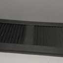 Ekena Millwork Lifetime Vinyl LL1S12X03100BL Standard Cathedral Top Center Mullion, Open Louver Vinyl Shutters, w/Installation Shutter-Lok's & Matching Screws (Per Pair), 12"W x 31"H, Black
