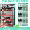 Windyun 40 over the Door Shoe Organizer Large Mesh Pocket Hanging Shoe Rack for Closet Turquoise Nonslip Behind Door Storage Holder Back to School Organizer for Dorm Room College Classroom Storage