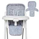 Baby High Chair Cover, Machine Washable High Chair Cushion Pad, Waterproof & Soft, Fits 3-5 Point Harness Chairs, High Chair Replacement Cover for Home & Restaurant Use Grey