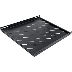 RIVECO Server Rack Shelf Vented Rack Mount Cantilever Tray for 19" Network Equipment Rack & Cabinet Black