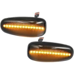 X AUTOHAUX 1 Pair Side Marker Turn Signal Light NO.A2108200921/A2108200421 for Mercedes-Benz CLK 320 Base 3.2L V6 - Gas 1998-1999 for Mercedes-Benz CLK 430 Base