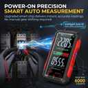 2026 Upgraded FS899L Digital Multimeter & 20 pcs Silicone Test Leads Kit, USB-C Rechargeable Color Screen, Auto 6000 Counts True RMS AC/DC Voltage Tester, NCV, CAT.III 1000V