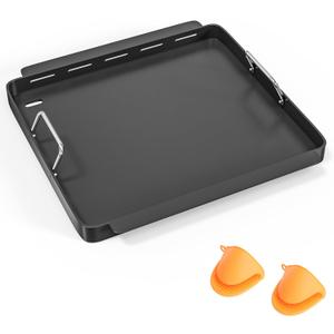 Full Size Griddle Inserts for Charbroil TRU Infrared 466243219 463242516 463342420 466242515 463355220 Gas Grills, G533-0009-W1 Griddle Replacement Parts for Charbroil Infrared 466242616 466242615