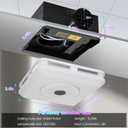 Bluetooth Bathroom Exhaust Fan with Light,Bluetooth Speaker Exhaust Fan