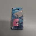 2 x XD25 3-Digit Combination Small Mini Padlock, Pink, 1-Pack
