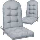 2 Pack Adirondack Chair Cushion, Waterproof Rocking Chair Cushion - Fade Resistant Patio Furniture Cushions, Thickened Patio Chair Pad for Outdoor and Indoor, 49x20x5 Inch (Blue Grey)