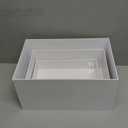 3 Pcs Buffet Risers Extra Large 121110 White Food Risers For Buffet Table Display Stand Acrylic Cube Boxes With Hollow Bottoms Dessert Table Display Set Collectibles Jewelry