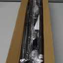 No-Drill Curtain Rod with Adhesive & Pin-Nail Mount System - Renter Friendly & Minimal Wall Damage, 5/8" Diameter Black Adjustable Rod for Windows 48 to 84 Inch (30-92")