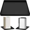 CIEOVO Dehumidifier Drain Pan Silicone Mat, Non-Slip Leak Dehumidifier Tray Soft Bottom Pad Portable Dehumidifier Silicone Mat with Raised Edge Drip Mat for Floor Protector 23.62"X19.68" (Black)