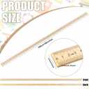 Treela 24 Pack 39 Inches Meter Stick Wood Ruler Economy Yard Stick Double Sided Heavy Duty Thick Meter for School Classroom Home Office Kids Clothing Measuring