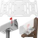 Mailbox Mounting Bracket, Universal Mounting Adapter Plate fits on 4x4 Wood or Hollow Posts and is Compatible with Most Post Mount mailboxes of All Sizes, Bottom mounting