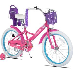 JOYSTAR Little Daisy Kids Bike for Girls Boys Ages 2-10 Years, 12 14 16 20 Inch Girls Bikes with Doll Bike Seat & Streamers, Boys Bike with Flag & Number Plate, Multiple Colors
