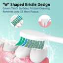 YMPBO 10 Pack Toothbrush Replacement Heads Compatible with TAO Clean Sonic Toothbrush Adults, Tooth Brush Head Toothbrush Heads Refill, Medium Bristles, Whitening