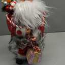 18 Inch Animated Plush Santa Figurine with Music and Movement, Collectible Red Sequin Coat Christmas Decoration, Singing Dancing Santa Claus Holiday Centerpiece Gift for Home or Store