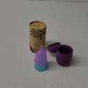 EcoBlossom Reusable Menstrual Cup and Case - The Most Reliable Medical Grade Silicone Period Cups - Comfortably use for 12 Hours (Small/Large (Pack of 2), Round Stem & Case)