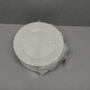 Foraineam 12 Pieces 8 Inch Round Porcelain Salad Plates Dessert Plate Set White Dinnerware Dish Serving Plates