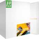 10 Pack Stretched Blank Canvases for Painting 18x24 100% Cotton Large Canvas Boards for Painting Bulk, White Painting Canvas for Oil, Acrylic Paint & Other Painting Media
