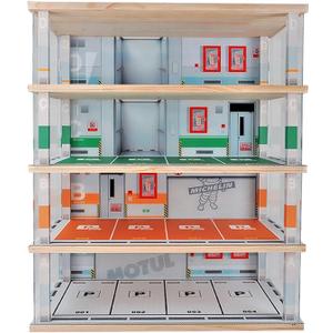 1:24 Scale Car Model Display Case 4 Tiers,with LED Light and Acrylic Dust Cover Toys Car Model Display Stand ,Parking Lot Scene Hot Diecast Wheels Storage Cabinet