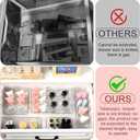 8 Pcs Medium Extendable Clear Drawer Organizer, All Adjustable Vanity Storage Box, 2-Size Desk Drawer Organizer, Acrylic Storage Bins for Makeup, Cosmetic, Bedroom Dressers Tool Organizer for Gadgets