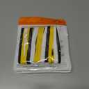 2 x UpUGo 3 Pair Flat Shoe laces, 5/16" Wide Shoelaces for Athletic Running Sneakers Shoes Boot Strings (40", White Black Yellow)