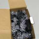 Pellimo 2-Pack 30 LED 20FT Solar String Lights Outdoor, Crystal Globe Lights with 8 Lighting Modes, Waterproof Solar Powered Patio Lights for Garden Yard Porch Wedding Party Decor (White)