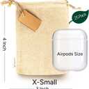 LEAFICO Reusable Cotton Bags - X-Small 3x4 25 Pack - Cloth Gift Bags with Drawstrings for Jewelry, Home Supplies, Makeup,DIY, Wedding, Party Favors - Muslin Fabric Pouches