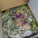 24 Inch Spring Wreaths for Front Door, Summer Door Wreath Outside, Artificial Purple Hydrangea Wreath for Home Wall Indoor Decor