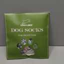 EXPAWLORER 6Pcs Anti-Slip Dog Socks to Prevent Licking Paws,Winter Snow Dog Boots & Paw Protectors, Dog Booties Traction Control on Hardwood Floor,Dog Shoes for Puppy Small Medium Large Senior Dogs (Grey)