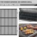 Genesis E310 Grill Replacement Parts 7621 Flavorizer Bars Parts 7524 Grill Grates 65505 Heat Deflector Weber Genesis E-330 E-310 S-330 EP-330 Grill Parts 7620 Flavor Bars Cooking Grates Replacement