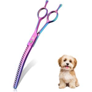Dream Reach Dog Chunker Scissors - Dog Blending Thinning Cat Grooming Chunkers Shear Rainbow 8"