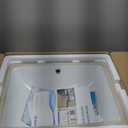 Undermount Bathroom Sink Rectangle, Hugsleek Interior Bowl Size 16 x 11 inch White Porcelain Ceramic Vessel Sink Under Counter Exterior Size 18x13in Rectangular Bath Sink Basin Lavatory Fireclay