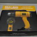 SEEKONE Heat Gun 1800W 122-120250- 650Fast Heating Heavy Duty Hot Air Gun Kit Variable Temperature Control Overheat Protection with 4 Nozzles for Crafts, Shrinking PVC, Stripping Paint(5.2FT)