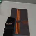 DR. BRACE Elite Elbow Brace Support, Breathable Elbow Compression Sleeve with Gel Pad for Golfer's, Tennis Elbow & Tendonitis Treatment & Pain Relief 2024 (Grey-Orange, X-Large)