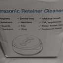 Dental Ultrasonic Retainer Cleaner Machine: 45kHz Dental Cleaning Pod with Digital Timer & 200ML, Cleaning for Dentures, Mouth Guards, Aligners, Night Guards, Braces, Toothbrush Heads & Jewelry, White