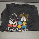 Family Vacation Shirts 2025 Family Matching Outfits Magical Tshirts for Family Cruise Trip Clothes Summer Travel Top Grey Size 2XL
