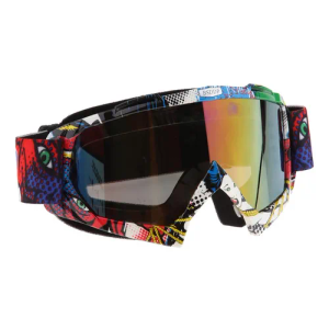 Motorcycle Goggles Dirt Bike Goggles Windproof ATV Dustproof Racing GogglesScratch Resistant Ski Goggles Protective Safety Glasses PU Resin 