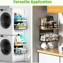 Ofiray-home Magnetic Shelf for Fridge with Wood Lid, Fruit Potato and Onion Storage Bins, Pantry Organizers & Storage, Large Container Magnetic Spice Rack for Refrigerator, Kitchen Counter, Cabinet
